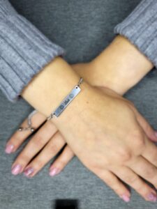"luck" engraved bracelet 